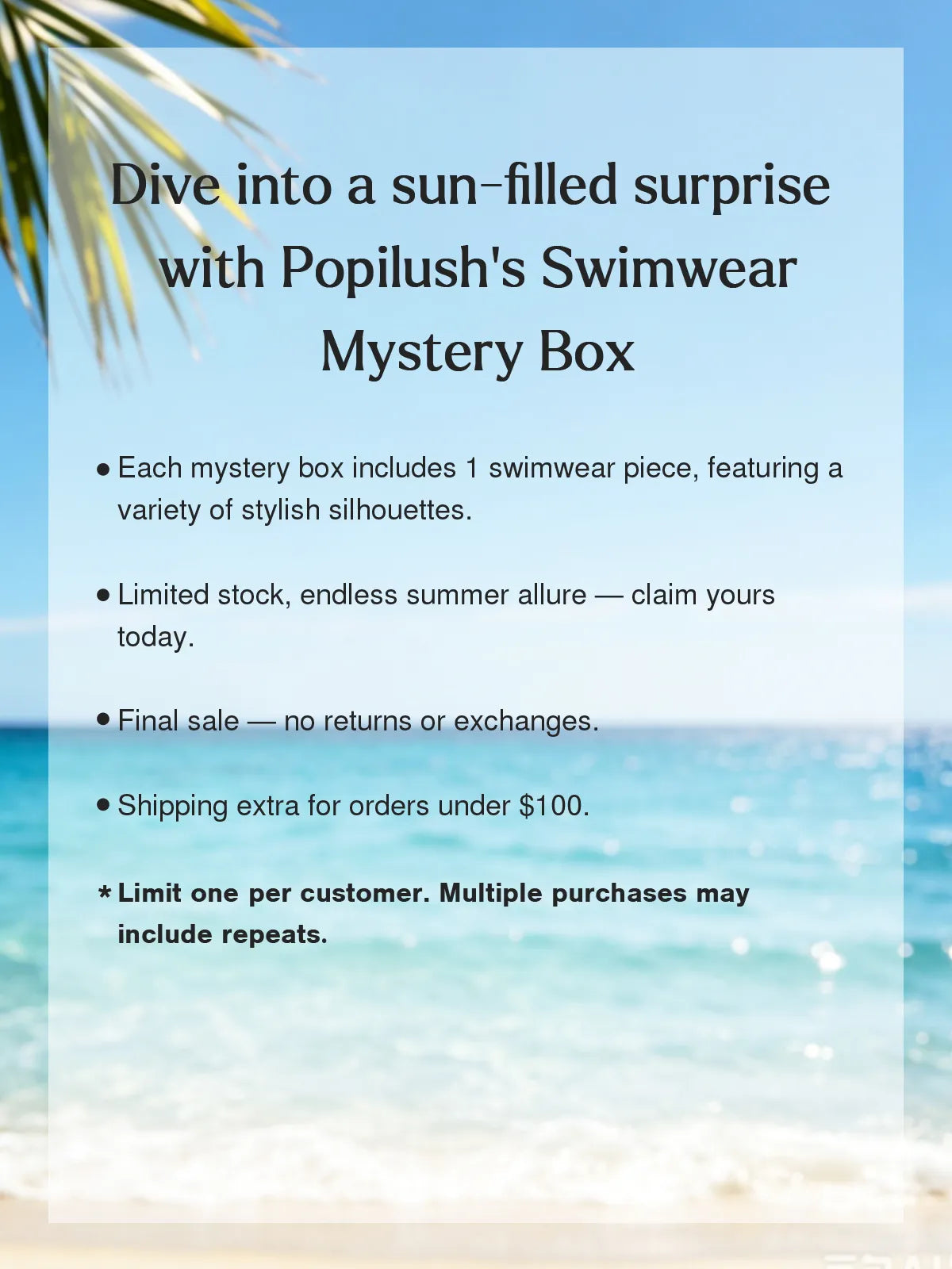 Mystery Swimwear Box: $19.99 Surprise Pack