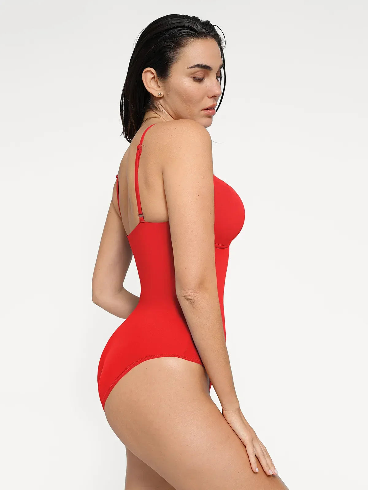Shapewear Plunging V Slimming One-Piece Swimsuit