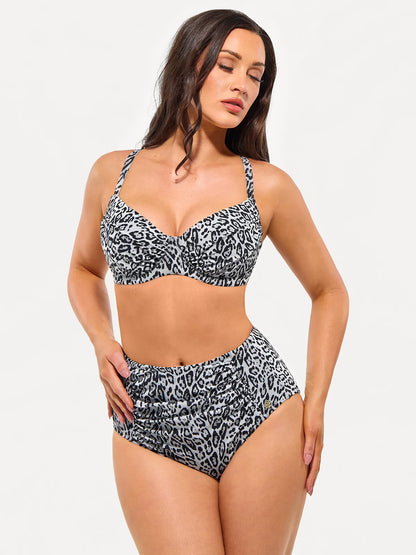 Shapewear Ruched Tummy Control Bikini Set