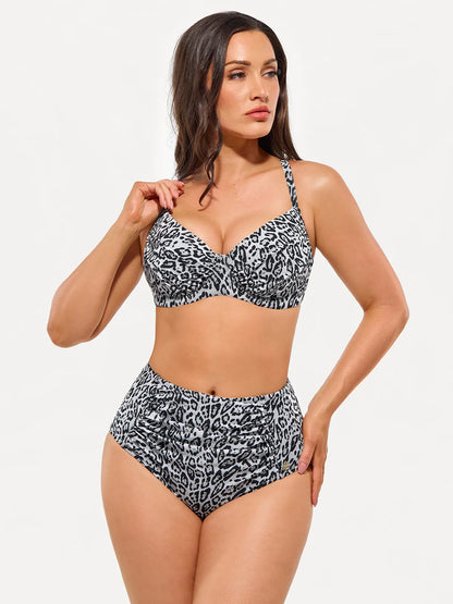 Shapewear Ruched Tummy Control Bikini Set