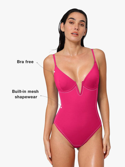 Shapewear Solid Sculpting One-Piece Swimsuit