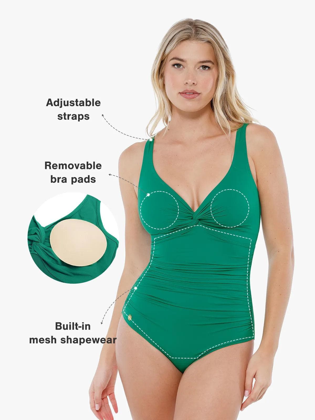 Shapewear Solid Sculpting One-Piece Swimsuit