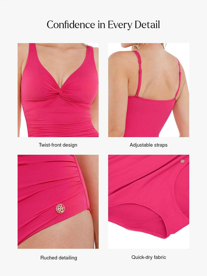 Shapewear Solid Sculpting One-Piece Swimsuit
