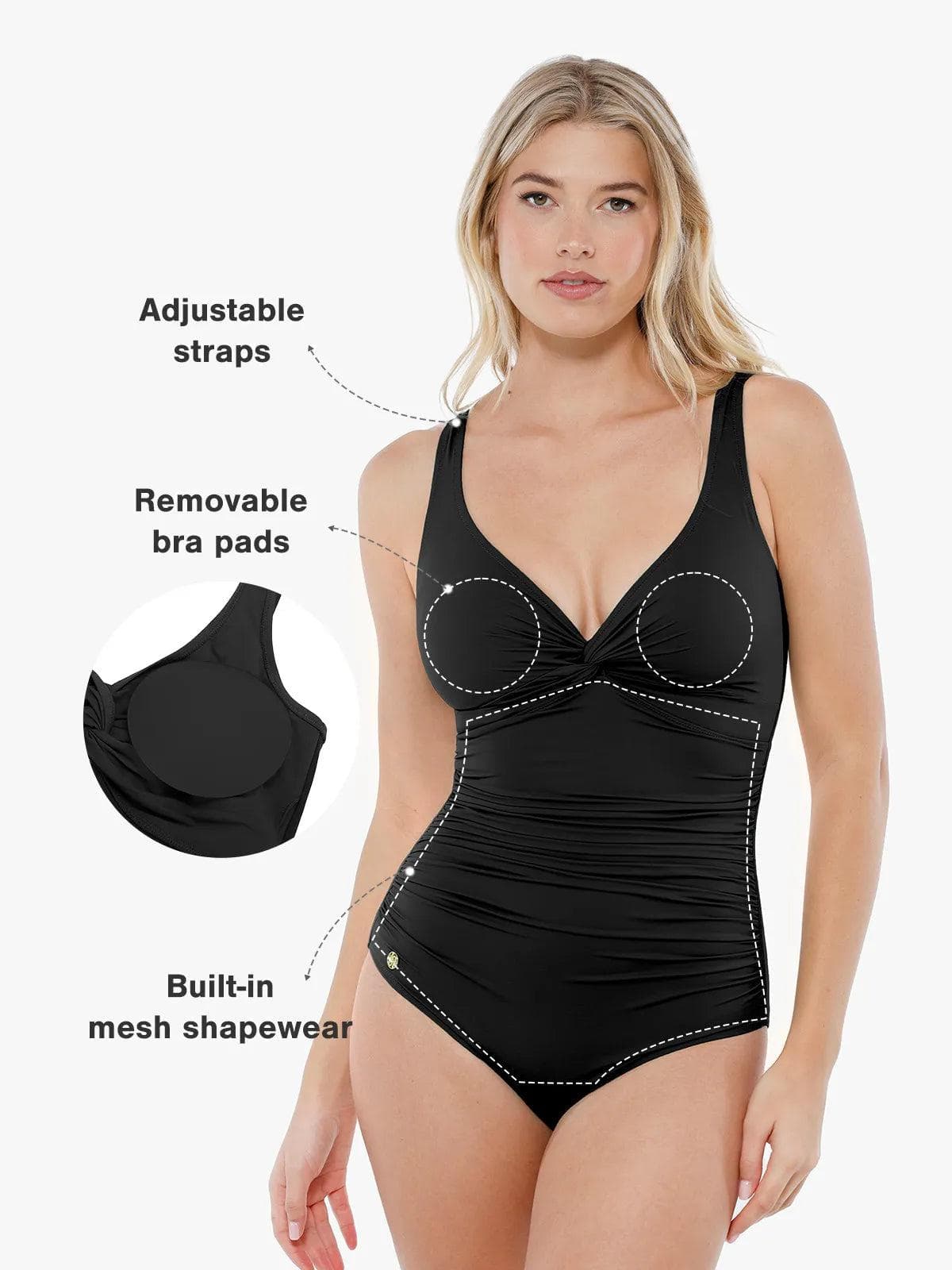 Shapewear Solid Sculpting One-Piece Swimsuit